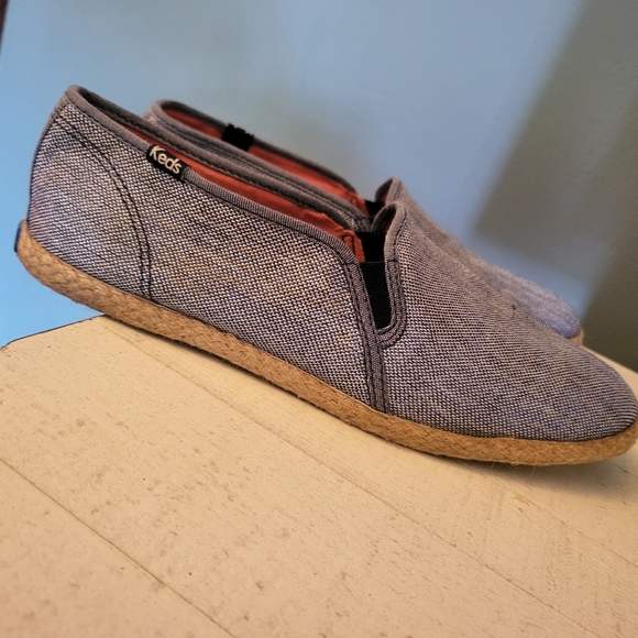 Keds Denim Tweed Slip-On Lower Woven Espadrille Trim in Wmns 8.5 - Picture 3 of 8